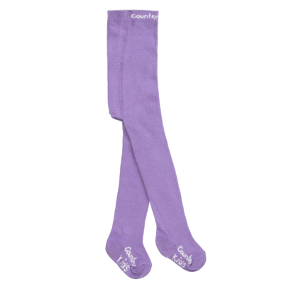 Country Kids' Girls Purple Cotton Tights