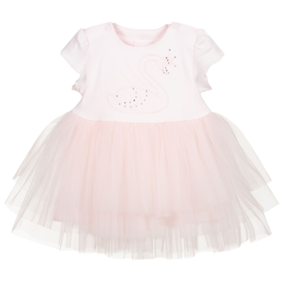 Sofija Babies' Girls Pink Jersey & Tulle Dress