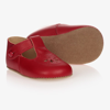 EARLY DAYS RED LEATHER PRE-WALKER SHOES