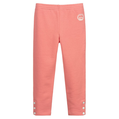 Gucci Kids' Girls Pink Logo Joggers