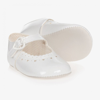 EARLY DAYS BABY GIRLS WHITE PATENT PRE-WALKER SHOES