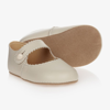 EARLY DAYS BABY GIRLS IVORY LEATHER PRE-WALKER SHOES