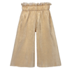 CHILDRENSALON OCCASIONS GIRLS GOLD PLEATED LAMÉ CULOTTES