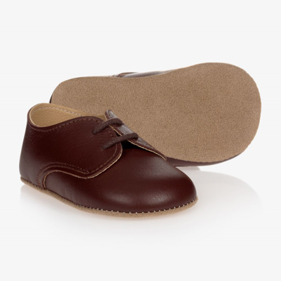 Early Days Babies' Brown Leather Pre-walker Shoes