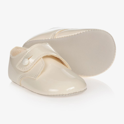 Early Days Baypods Babies' Boys Ivory Patent Pre-walker Shoes