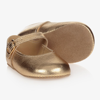 EARLY DAYS BABY GIRLS GOLD LEATHER PRE-WALKER SHOES