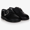 EARLY DAYS BOYS BLACK FIRST-WALKER SHOES
