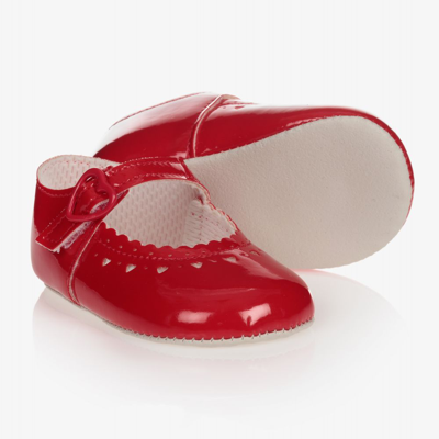 Early Days Babies' Girls Red Patent Pre-walker Shoes