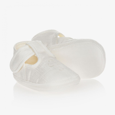 Early Days Baypods Ivory Silk Baby Shoes