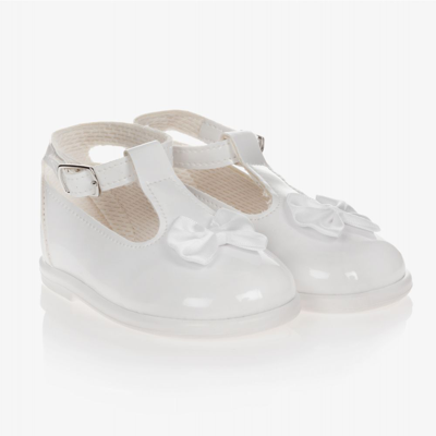 Early Days Babies' Girls White First-walker Shoes