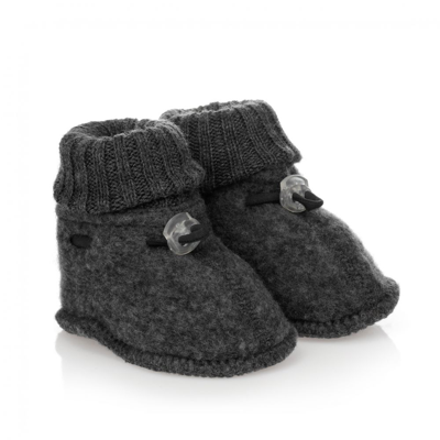 Joha Babies' Grey Thermal Wool Booties