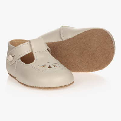Early Days Babies' Ivory Leather Pre-walker Shoes