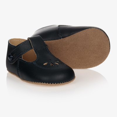 Early Days Babies' Blue Leather Pre-walker Shoes
