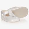 EARLY DAYS BAYPODS GIRLS WHITE PATENT PRE-WALKER SHOES