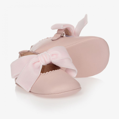 Children's Classics Babies' Girls Pink Leather Pre-walker Shoes