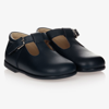EARLY DAYS NAVY BLUE LEATHER SHOES
