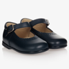 EARLY DAYS GIRLS NAVY BLUE LEATHER SHOES
