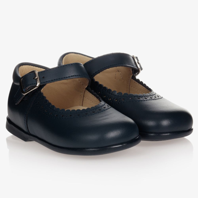 Early Days Babies' Girls Navy Blue Leather Shoes