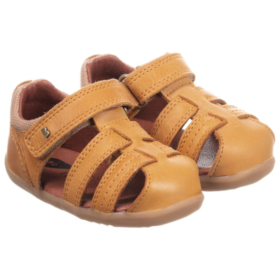 Bobux Step Up Baby Yellow Leather Sandals