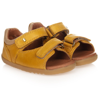 BOBUX STEP UP MUSTARD YELLOW LEATHER BABY SANDALS