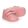 GUCCI PINK LEATHER BABY TRAINERS