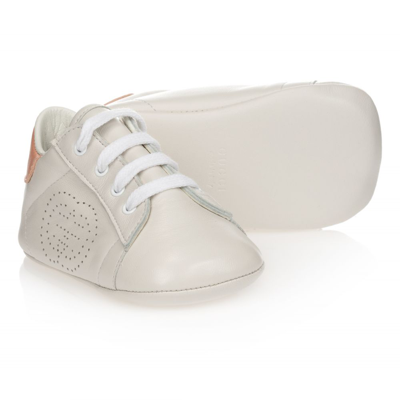 Gucci Girls Baby Ace Pre-walker Trainers In White