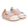 TIP TOEY JOEY BABY GIRLS PINK LEATHER TRAINERS