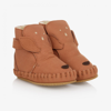 Donsje Baby Kapi Leather Booties In Brown