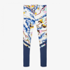 EMILIO PUCCI PUCCI GIRLS TEEN BLUE RANUNCOLI LEGGINGS