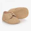 CHILDREN'S CLASSICS BEIGE SUEDE PRE-WALKER SHOES