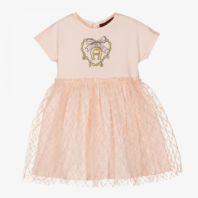 Aigner Baby Girls Pink Tulle Dress