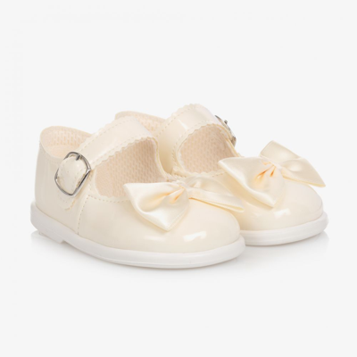 Early Days Babies' Girls Ivory Patent Bar Shoes