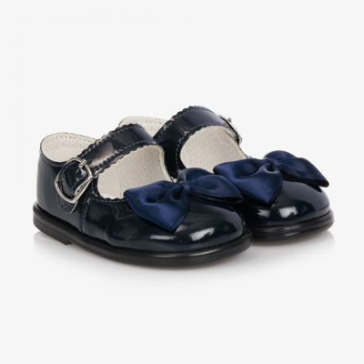 Early Days Babies' Girls Navy Blue Patent Bar Shoes