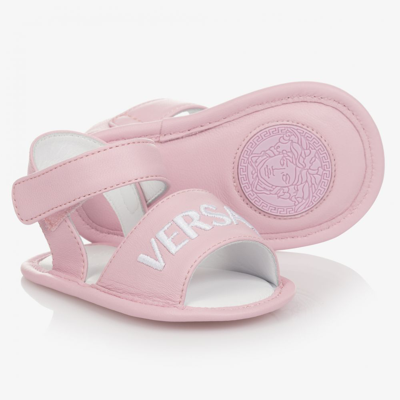 Versace Baby Girls Pink Sandals