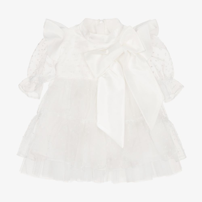 Childrensalon Occasions Baby Girls White Organza Dress