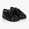 EARLY DAYS BOYS BLACK FIRST WALKER SHOES