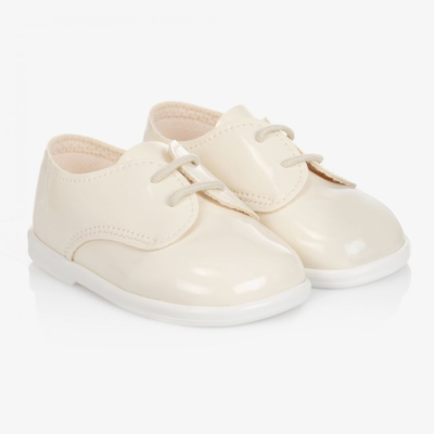 Early Days Babies' Boys Ivory First Walker Shoes