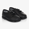 EARLY DAYS BOYS BLACK FIRST WALKER SHOES