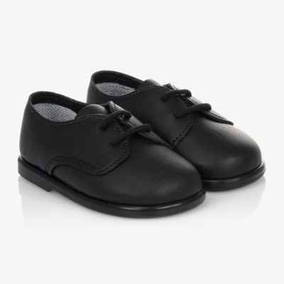 Early Days Babies' Boys Black First Walker Shoes