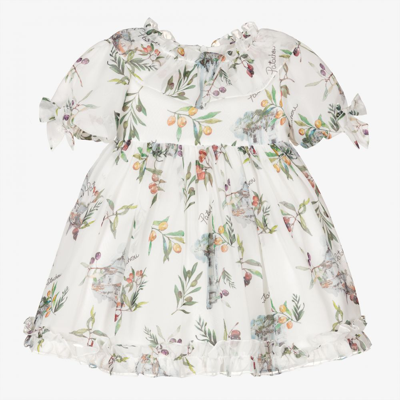 white christmas dresses Girls Pink Floral Chiffon Dress