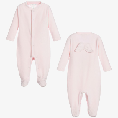 Marie-chantal Girls Pink Angel Wings Babygrow