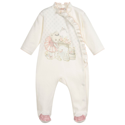 Sofija Girls Ivory Cotton Babygrow