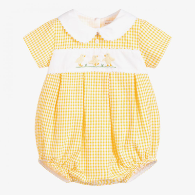 Beatrice & George Yellow Cotton Baby Shortie