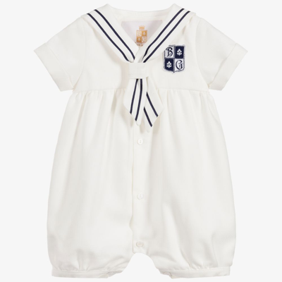 Beatrice & George Baby Ivory Sailor Suit