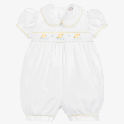 Beatrice & George White Cotton Baby Shortie