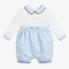 BEATRICE & GEORGE BOYS WHITE & BLUE SHORTIE