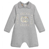 GUCCI GREY COTTON LOGO BABY SHORTIE