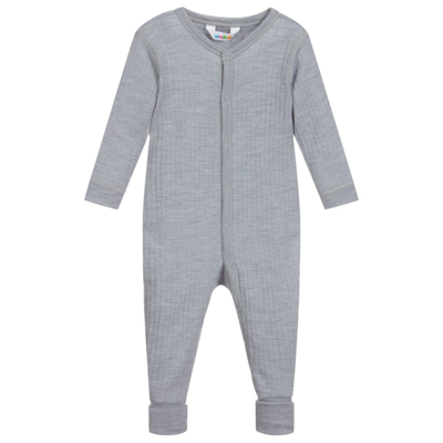 Joha Babies' Grey Thermal Wool Romper