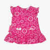 AGATHA RUIZ DE LA PRADA AGATHA RUIZ DE LA PRADA GIRLS PINK COTTON LOGO DRESS