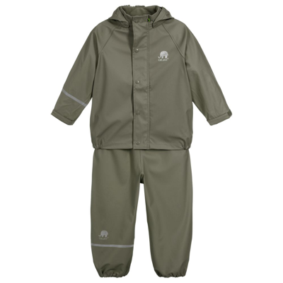 Celavi Khaki Green 2 Piece Rainsuit